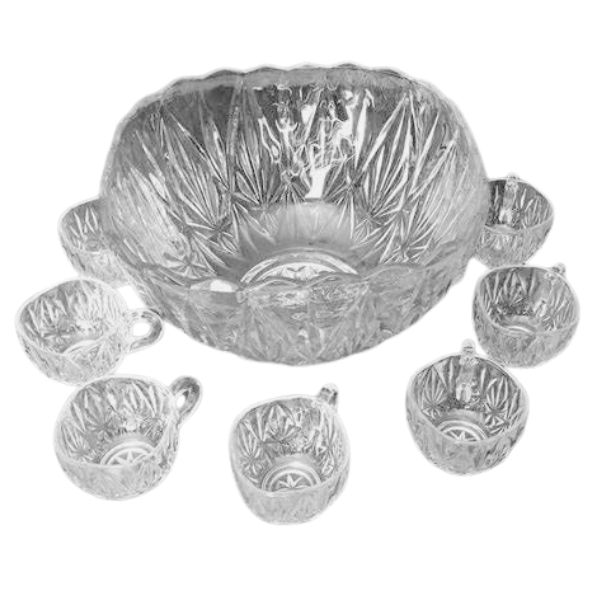 Punch Bowl w, 10 cups Vintage