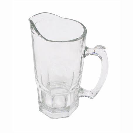 Glass beer jug 1L