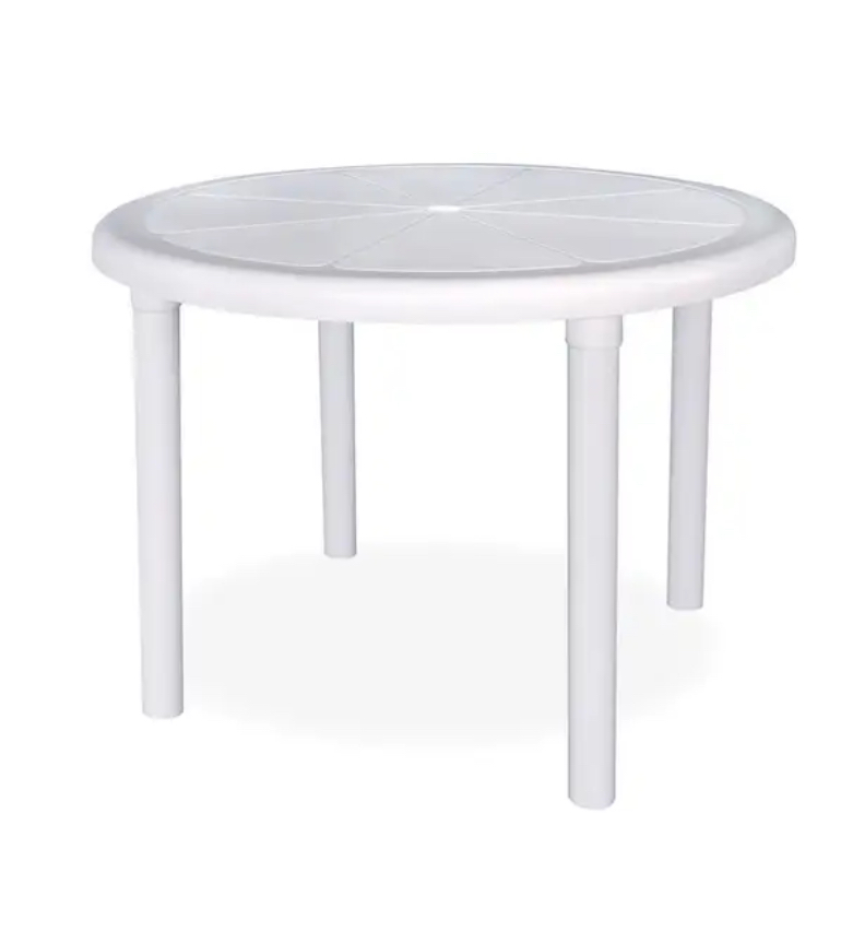 Round plastic outdoor bistro table