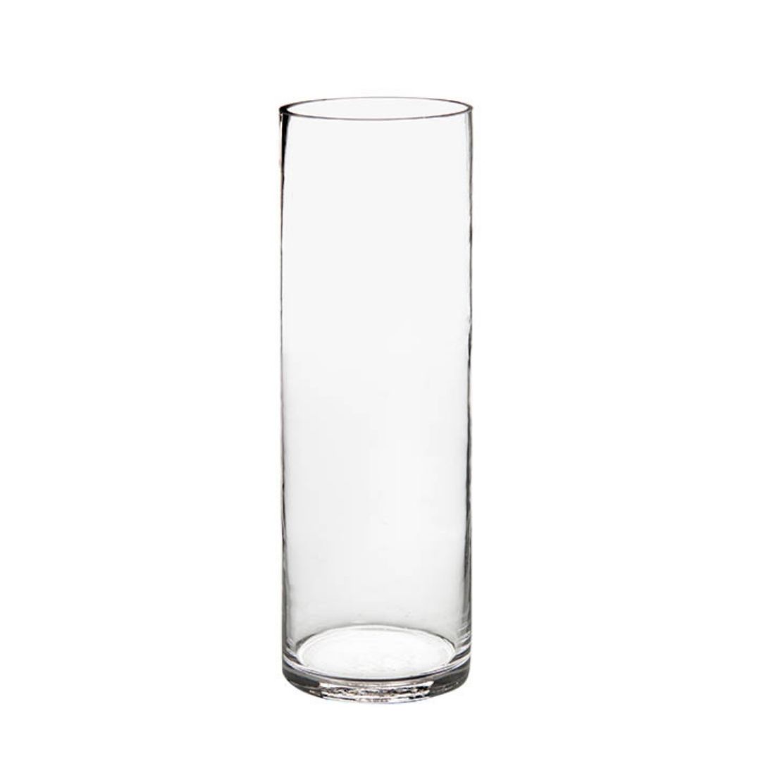 Cylinder vase 10cm d x 30cm h