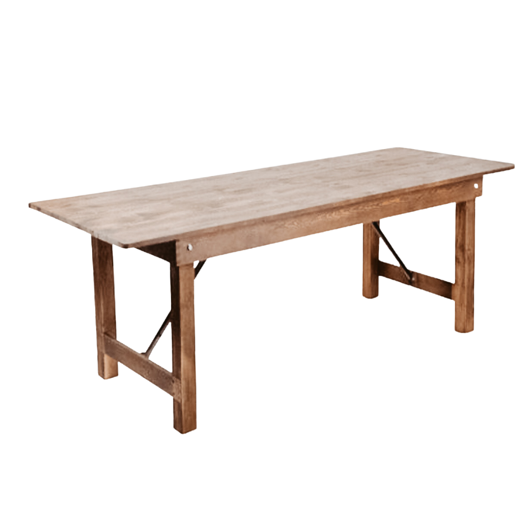 Natural timber dining table 2.8m x 1m - seats 8